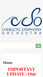 Mobile Screenshot of chebuctosymphony.ca