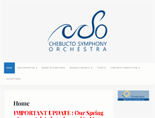 Tablet Screenshot of chebuctosymphony.ca